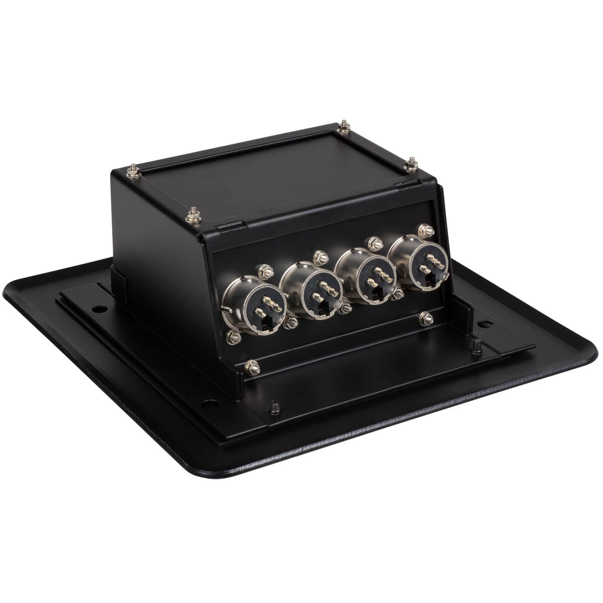Flip Up Stage Box with Four XLR Female Jacks